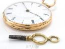 ceas de buzunar aur 18k francez cu cheie anul 1900 superba