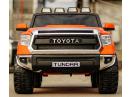 Masina electrica Toyota Tundra 2x45W pentru 2 copii, cu ROTI MOI, Music Player #Orange