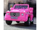 Masinuta electrica pentru copii Mercedes G55 AMG echipata CU ROTI MOI #Pink