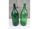 sticla mare 2 litri verde, 2 sticle vechi de colectie comunism