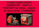 Masini pentru indreptat, taiat si fasonat fier beton