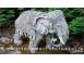 Statueta elefant mare gri patinat model s54. 485679 poza 1