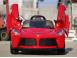 Masinuta electrica cu scaun tapitat pentru copii laferrari 2x 25w 12v 511538 poza 8
