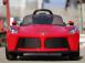 Masinuta electrica cu scaun tapitat pentru copii laferrari 2x 25w 12v 511538 poza 7