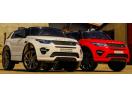 Masina electrica Land Rover Discovery cu Mp4, Scaun Tapitat, EVA Tyre