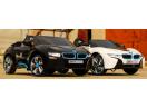 Masinuta electrica BMW i8 2x 35W 12V cu Scaun Tapitat, port Aux, Mp3