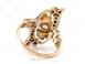 Inel antik cu diamante argint i aur roz 18k gr . 54 4 75g 544203 poza 2