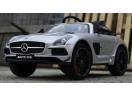Masinta electrica Mercedes SLS Deluxe AMG 2x 25W 12V PREMIUM #Silver