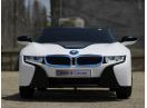 Masinuta electrica BMW i8 2x 35W 12V Concept, cu Scaun Tapitat #ALB