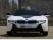 Masinuta electrica bmw i8 2x 35w 12v concept cu scaun tapitat alb 549270 poza 1