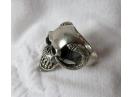 Inel vintage argint masziv ptr biker rocker unicat