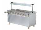 BAIN MARIE CU SPATIU DEPOZITARE, GEAM SI DRUM TAVI 4*GN 1/1 - CLR.74.BTEB714F