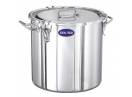 Marmita inox transport mancare, cu manere si banda silicon, 100 lt