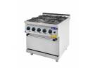 Masina de gatit 4 arzatoare si cuptor GN 2/1