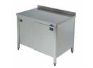Masa de lucru inox andorsata cu usi glisante CLR.130.DD720