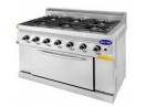 Aragaz profesional cu 6 arzatoare si cuptor