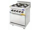 Aragaz profesional cu 4 focuri si cuptor - Linia 630