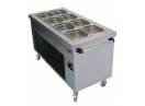 BAIN MARIE MOBIL CU SPATIU DEPOZITARE 4XGN 1/1 - CLR.120.BTEB714M