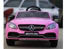 Masinuta electrica pentru copii Mercedes C63 AMG , Music player #Pink
