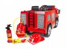 Masinuta electrica Pompieri Fire Truck Hollicy 90W PREMIUM #Rosu