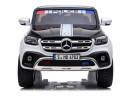 Masinuta electrica Mercedes POLICE X-Class 4x4 STANDARD #Alb