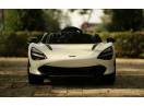 Masinuta electrica pentru copii McLaren 720s 2x35W 12V #Alb