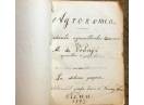 Agronomia, Al. de Vranyi, Manuscris
