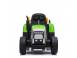 Tractor electric pentru copii bj611 70w 12v cu remorca inclusa verde 684624 poza 4