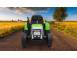 Tractor electric pentru copii bj611 70w 12v cu remorca inclusa verde 684624 poza 5