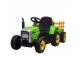 Tractor electric pentru copii bj611 70w 12v cu remorca inclusa verde 684624 poza 1