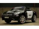 Masinuta electrica de politie Mercedes SL500 90W PREMIUM #Negru