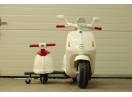 Scuter electric cu atasament pt. 2 copii City Scooter 35W 12V #White