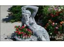 Statuetă jardinieră flori, gri patinat, model J12.