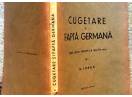 Cugetare si fapta germana, N. Iorga, 1938