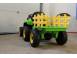 Tractor electric pt. copii kinderauto bj 611 70w 12v cu remorca si rc 750430 poza 6