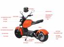 Motocicleta electrica Smarda SMD-X12 1500W 60V 20 Ah