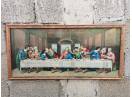 diverse icoane vechi tablou litografie icoana veche sfanta familie, sacra famiglia cina cea de taina, etc