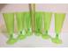 Pahar de sampanie vin spumant set 6 pahare cupe din plastic cu picior 821545 poza 2