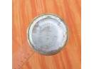 sticla decorativa montura metal argintat carafa vas inalt vaza flori