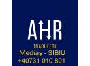 AHR Traduceri Sibiu-Romania  Servicii specializate de traducere