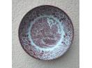 farfurie veche din ceramica portelan Anglia rurala aplica perete decor rustic