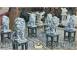 Set statuete leu cu socluri gri patinat model s46 s64. 860105 poza 7