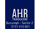 Traducatori Bucuresti + Romania - AHR Traduceri rapide  - livrare acte acasa sau la firma