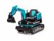 Excavator electric kinderauto x7 2x 55w 12v 12ah scaun tapitat telec 865080 poza 1