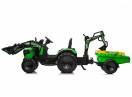 Tractoras electric Kinderauto 720-T, 90W, cupa si incarcator incluse, 12V