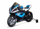 Motocicleta electrica BMW HP4 2x 45W 12V cu roti moi, scaun tapitat