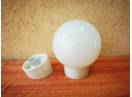 veche lampa aplica plafoniera cu abajur glob sfera opalina lustra veioza comunism
