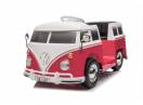 Masinuta electrica VW Samba Bus 2x 35W, roti moi, scaun tapitat