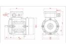 Motor electric trifazat 0.12kw 1400rpm 63 B3