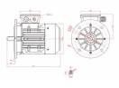 Motor electric trifazat 1.1kw 3000rpm 80 B5